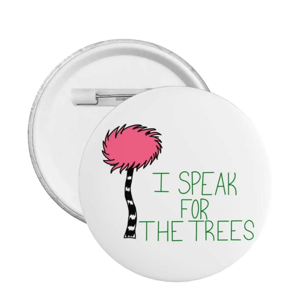 Personalizza Lorax I Speak For The Trees Climate Change Button Pin Per Vestiti Distintivi Spilla Pinback Gift
