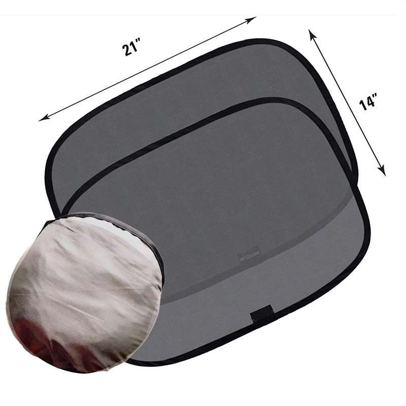 Car Window Sunshade 2PCS Magnetic Car Sun Shade UV Protection Car Curtain Baby Side Window Mesh Sun Visor Summer Protection Film