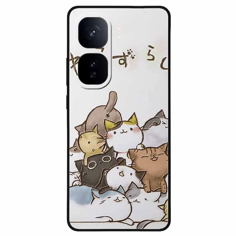 3D Relief Silicone Emboss Soft Protective Phone Case