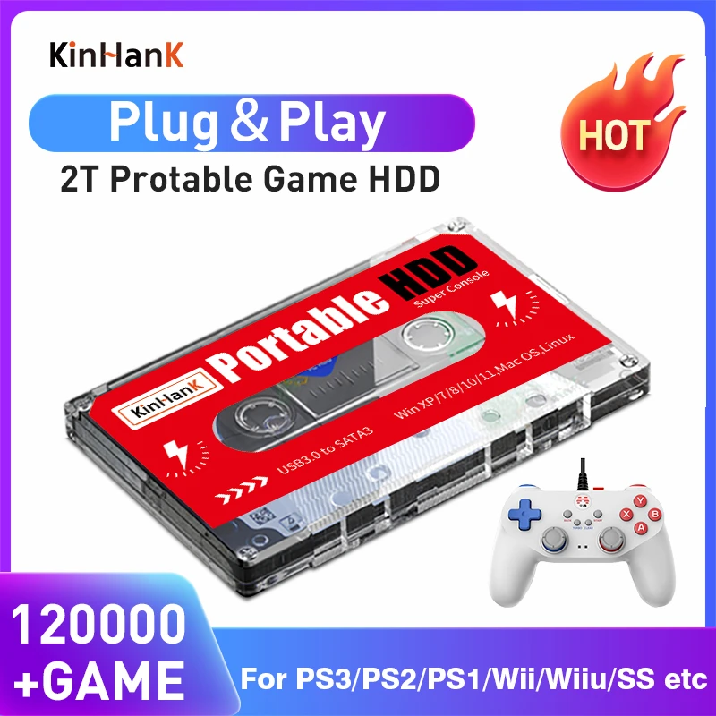 2テラバイトhdd 2 5外部ゲームのためのハードドライブのディスク ゲームps2 Ps3 Ps1 セガサターン Wii Dc Wiiu Pc ラップトップ スーパーコンソール Pc ビデオゲーム用コンソール Aliexpress