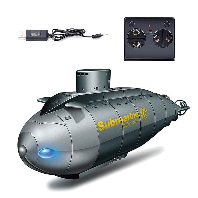 Hot 2.4G 6CH Radio Remote Control Double Helix Turbo Powerful Electric Vertical Rise Down Submarine Water Lighting Boat RC Toy