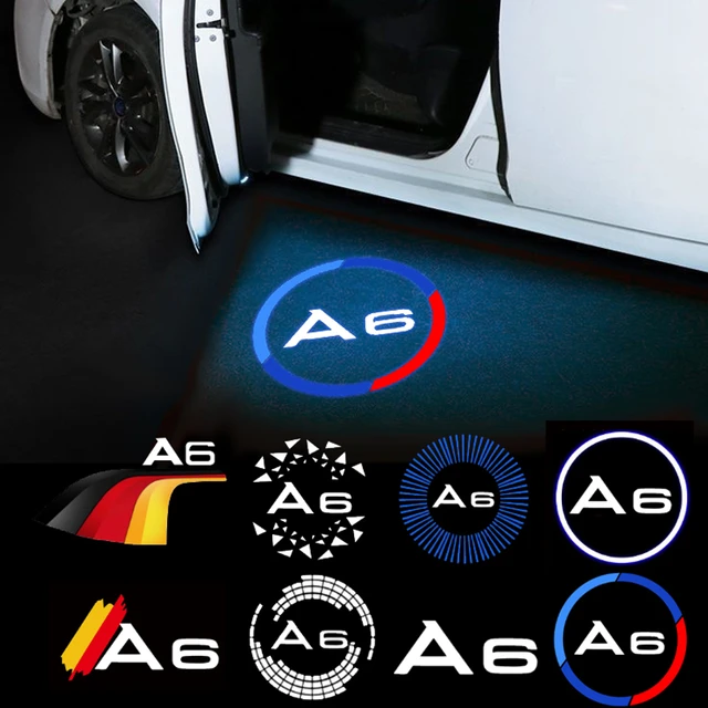 2pcs Led Car Door Welcome Light Laser Projector Logo Ghost Shadow  Atmosphere Lamp for Audi A6 Logo 2004 2003 2002 2001 2000 - AliExpress