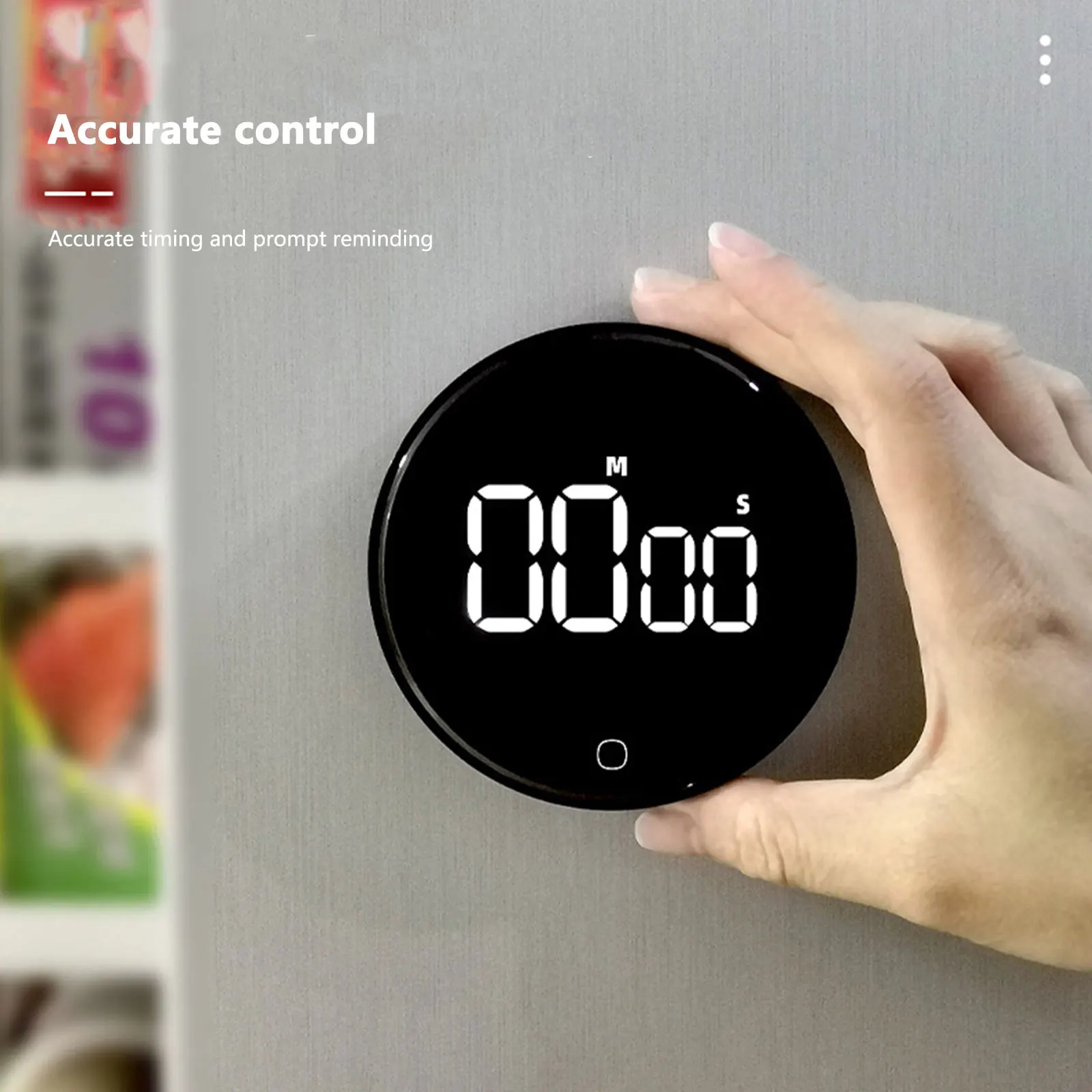 Rechargeable Magnetic LED Digital Timer with Adjustable Volume and Stand Design