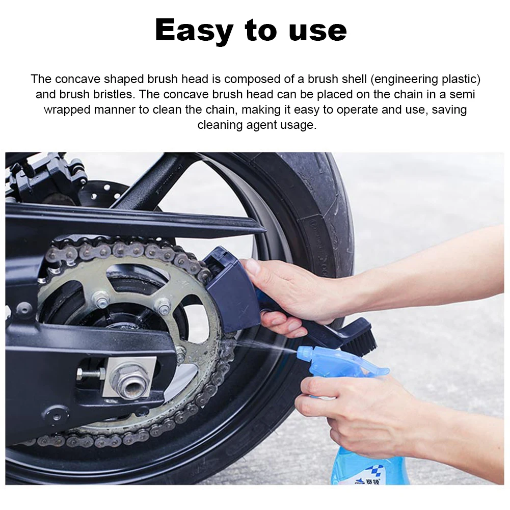 Description Picture 5 of itemMotorcycle Cleaning Brush Bike Chain Cleaning Brush Motorcycle Chain Maintenance Cleaning Brush for Road Mountain Bike