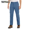 TACVASEN Lightweight Quick Dry Trousers Mens Fishing Climbing Pants Elastic Nylon Outdoor Hiking Cargo Pants Summer Work Trouser 5