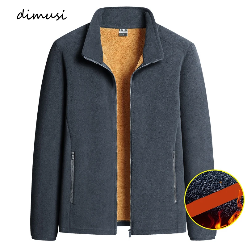 

DIMUSI/зимние мужские куртки Polartec, повседневная мужская верхняя одежда, спортивная одежда, ветровки, мужские мягкие флисовые теплые куртки, одежда