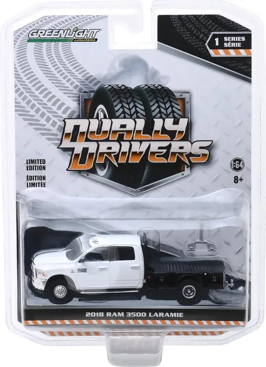 1: 64 Dual Drive Series 1-2018 Ram 3500 Dual планшетный сплав модель автомобиля Коллекционные Подарочные украшения