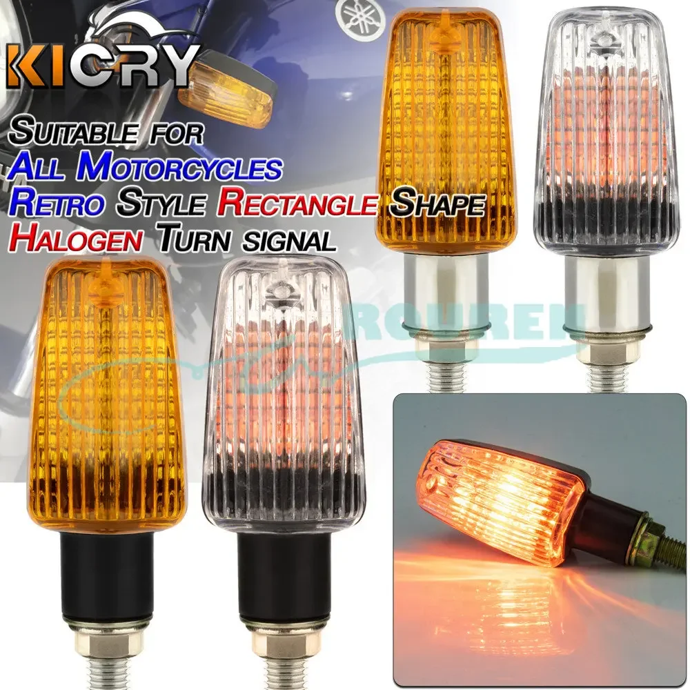 

2PCS Motorcycle Flasher Blub Turn Signal Lamp Universal 12V Motorbike Indicator Light ATV Motocross Modified Parts Accessories