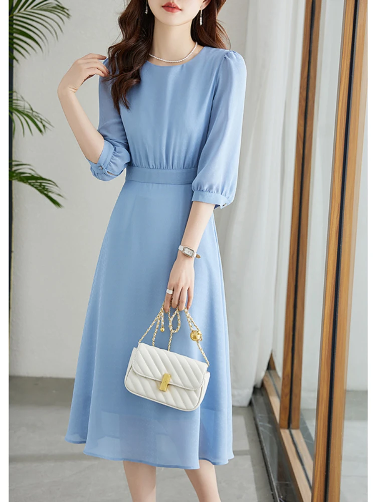 Vestidos Sencillos Para El Diario Vestido Azul Vestidos Sencillos