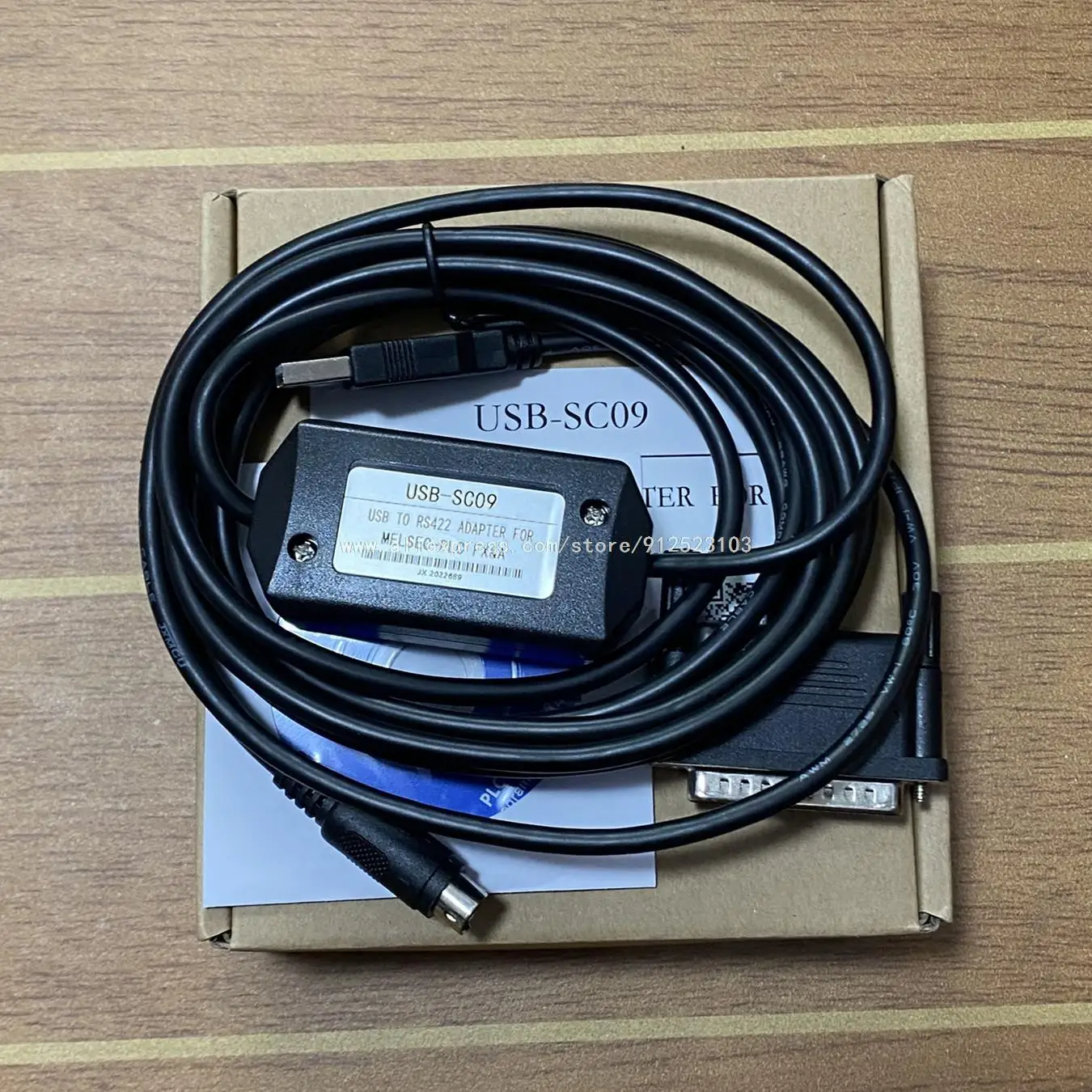 USB SC09 2.5M USB/RS422 PLC Programming Cable Download FX A Serials PLC