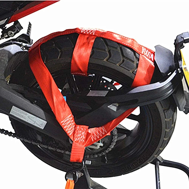 Motorcycle Rear Wheel Tire Binding Strap, Foldable Fastening Strap 6
