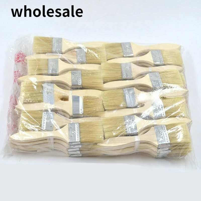 WholesalePaintBrusheswithWoodenHandlePaintBrushforWallAndFurniturePaintPaint
