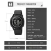 SKMEI 1893 Waterproof Sport Watch for Men Military Electronic Stopwatch Digital Mens Wristwatches Clock Reloj Masculino 1895 6