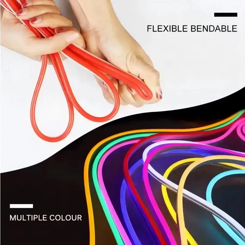 Flexible Silicone LED Light Strip for Indoor Outdoor Use