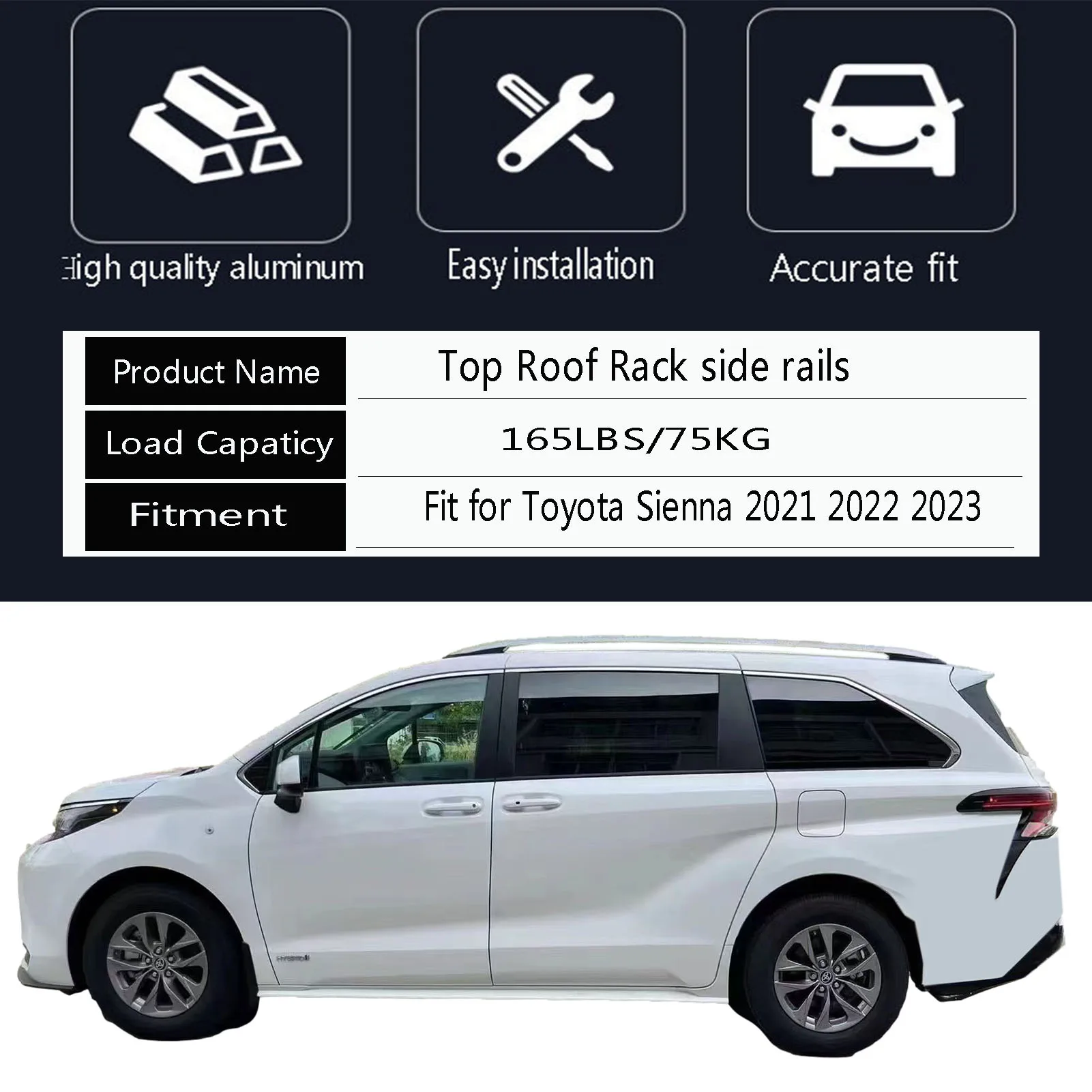 Sienna Hybrid Toyota Sienna Roof Weight Limit Roof Rack Side Rails
