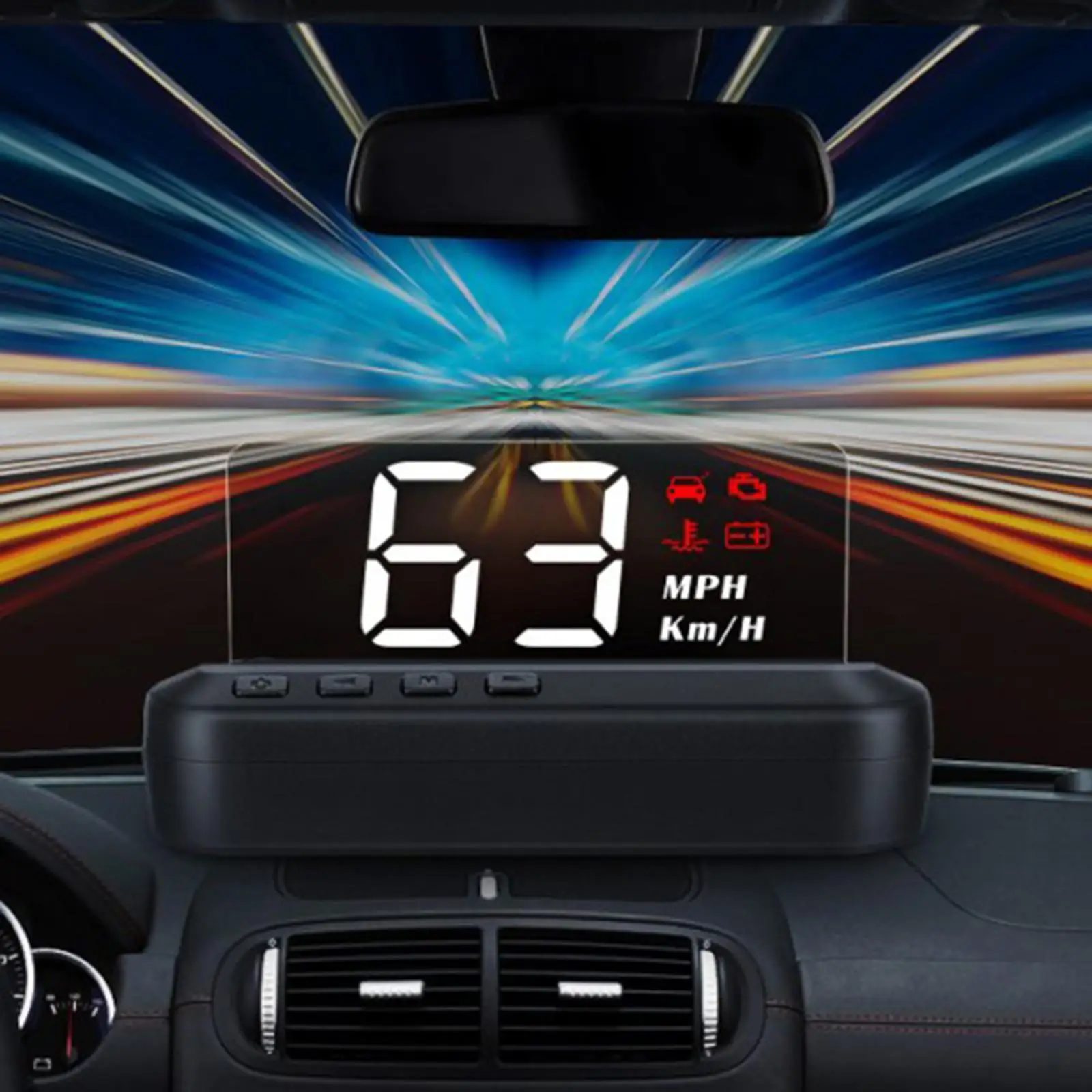 GPS ÷, HUD ,    Kmh/360  