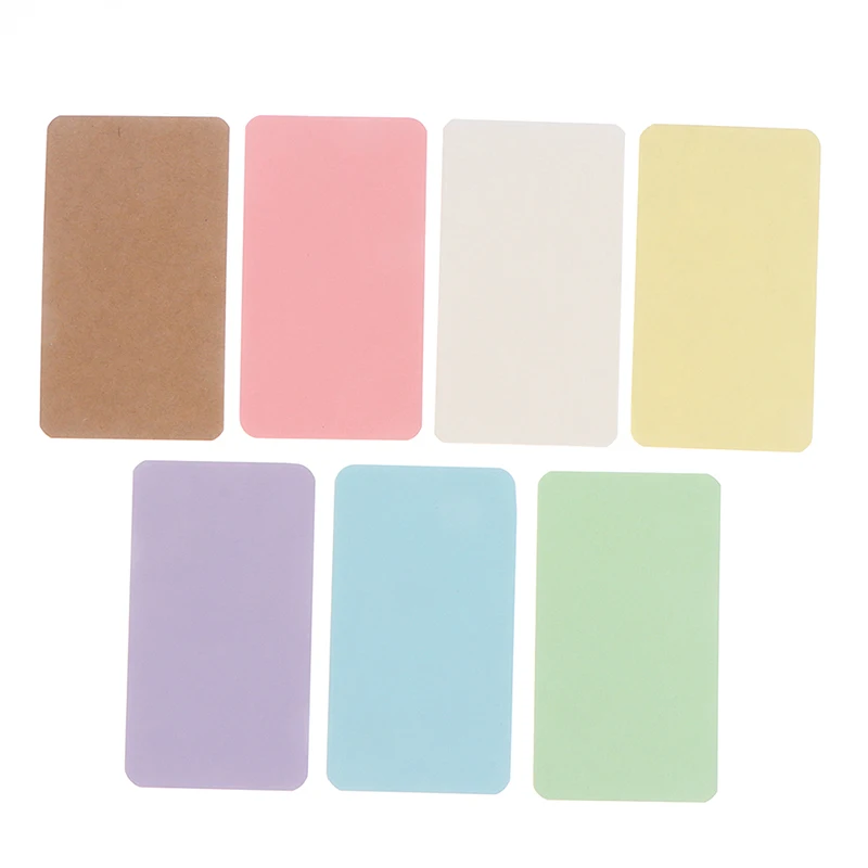 100Pcs 4.5*8cm Blank Card business cards For Business Cards Message Book Name