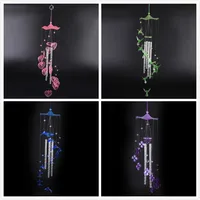 1PCS DIY Lover Valetines Gifts Plastic Dophin Wind Chime Bell Garden Living Decor Ornament Home Garden Decor 1