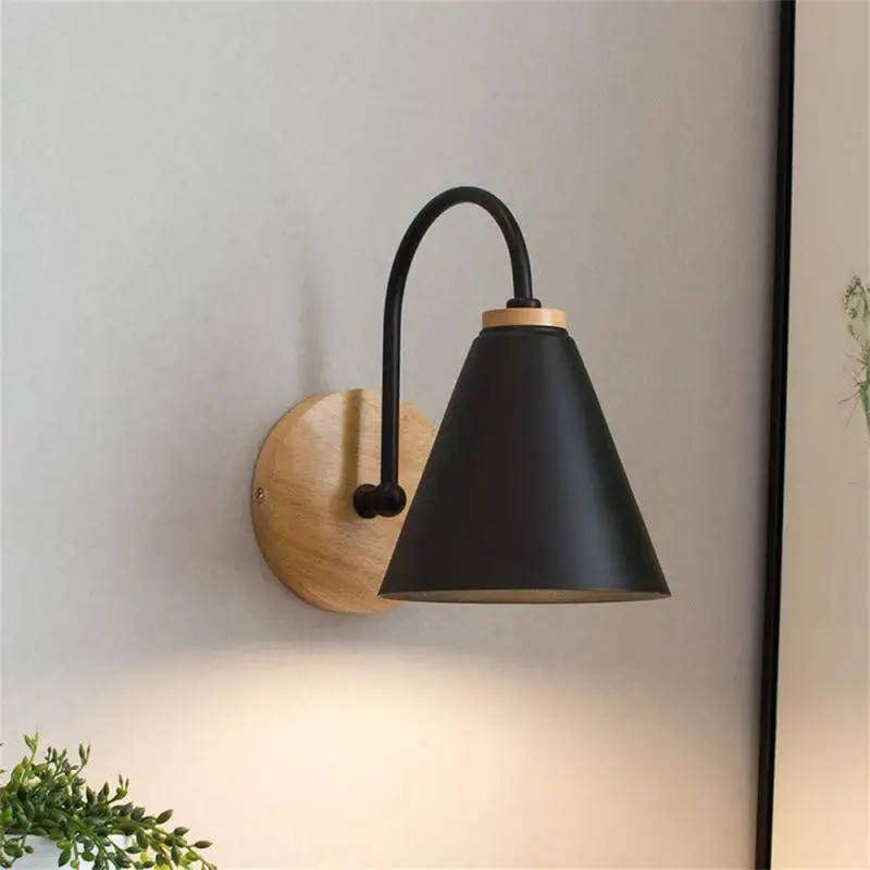 

Modern Led Wall Lamps Nordic E27 Wood Sconce Lights Ceiling Indoor Bedside Lighting lampara led Home Decor Bedroom Living Room