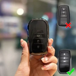 Premium Car Key Case Cover - Stylish Protection for Your Vehicle's Key Fob (Transparent Black)