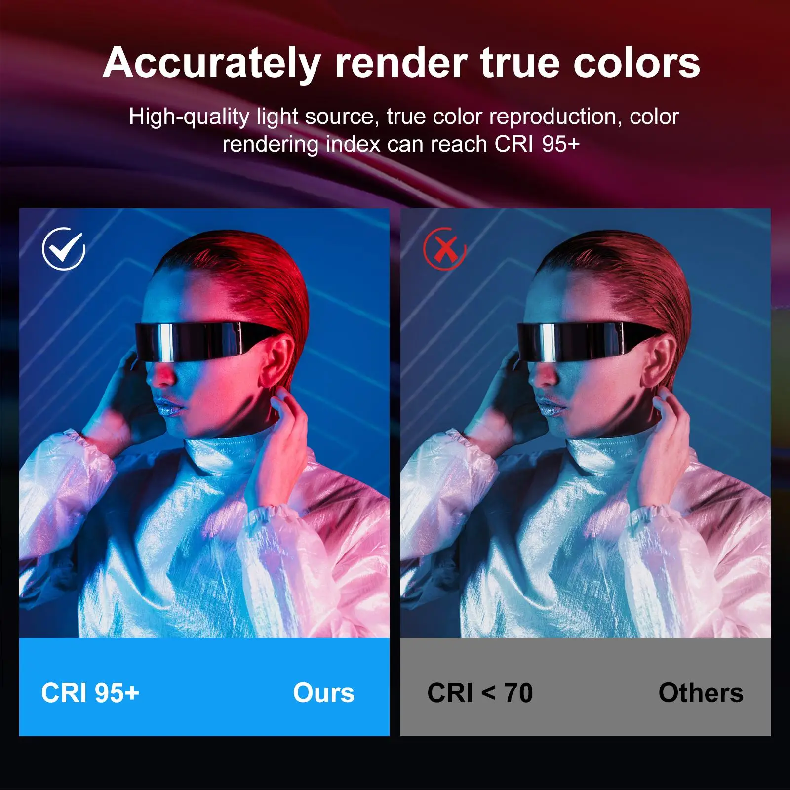 PULUZ Pocket 140 LEDs RGB Full Color Beauty Fill Light Handheld Photography LED Light