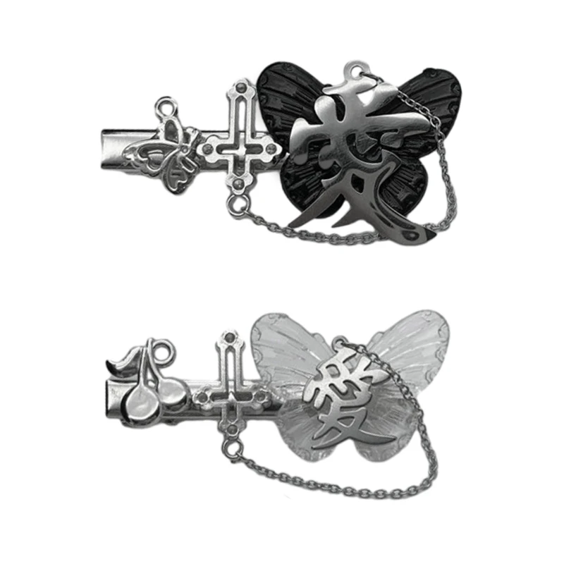

Butterfly Shape Hair Barrettes Teens Duckbill Hairpin Bangs Hair Clip