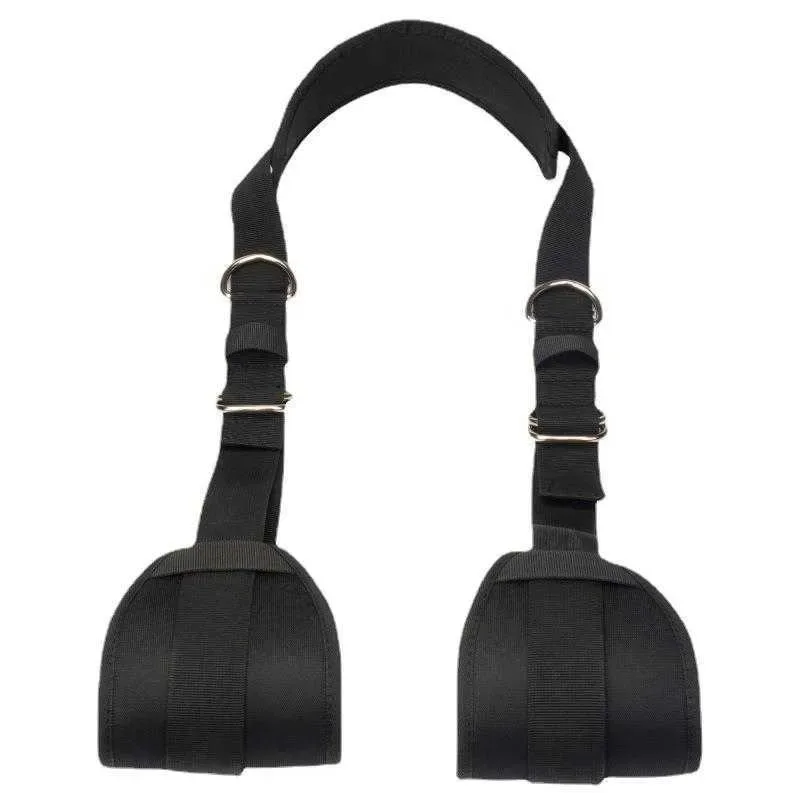 Lifting-legs Position Restraint With Cuffs Blindfold Leg Thinning Band Version Toys With Men And Women Couples Help SM Strap