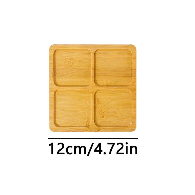 Bamboo Multi-Shape Wooden Holder and Tray for Home Decor & Photography Props
