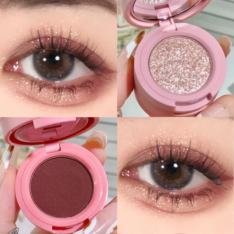 

Мерная палитра теней для век 4 в 1, блестящие румяна, тени для век, многофункциональный Осветляющий контур, Косметика для макияжа глаз