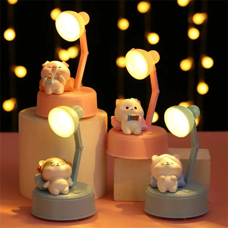 

Led Emitting Eye Protection Bedside Lamp Desktop Decorative Lights Night Light Suitable For Multiple Scenarios Lovely Shape