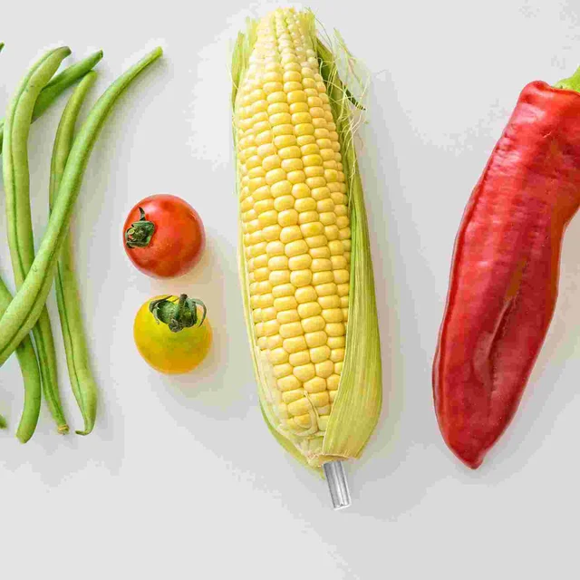 Kukoricacsutkás Villák Nyárs Tartók Villás Tartó A Gyümölcs Acél Grillező Rozsdamentes Édes Kukucsonó Fém Főző Fogantyú - Image 5