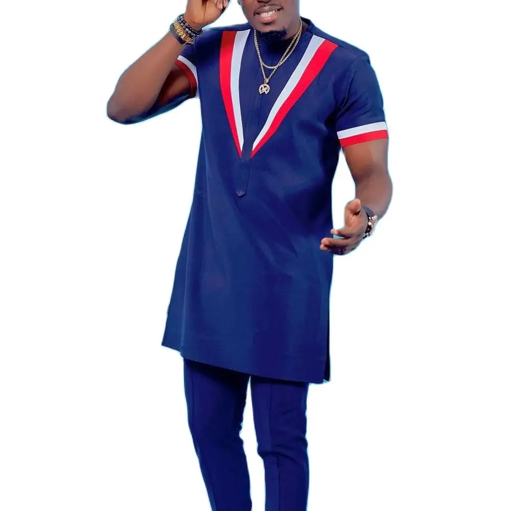

Summer fashion mens african set clothes hip hop tracksuit dashiki robe africaine casual africa dresses clothing 2 pieces