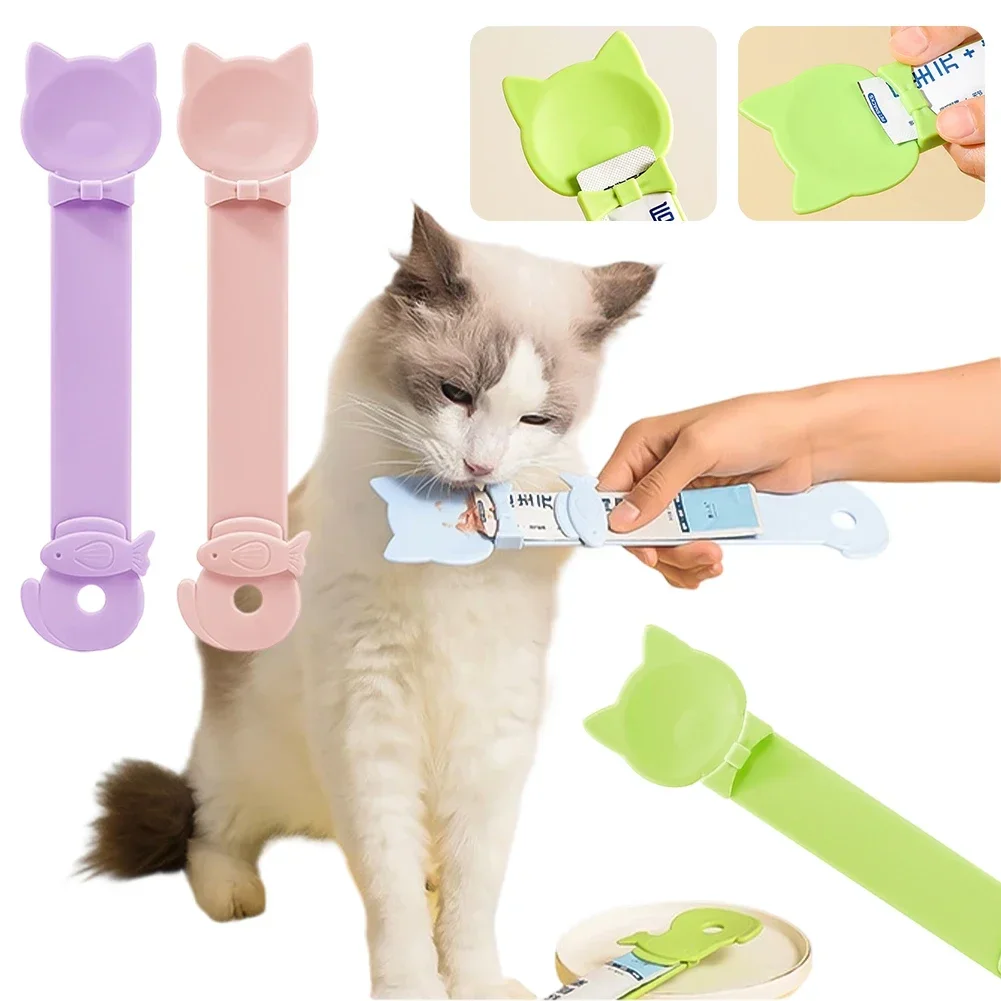 Churu Tube Helper: Dispenser per snack liquidi e purè per gatti, con cucchiaio dosatore, facile da usare, accessori per l'alimentazione degli animali domestici - immagine 2