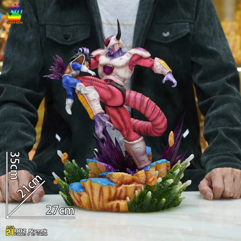 

JacksDo DBZ Dragon Ball Namek Episode ACT.21 Frieza 2 Vs Gohan Statue Gk Model Ornaments Scenery Toys Hobby Collectible Gifts