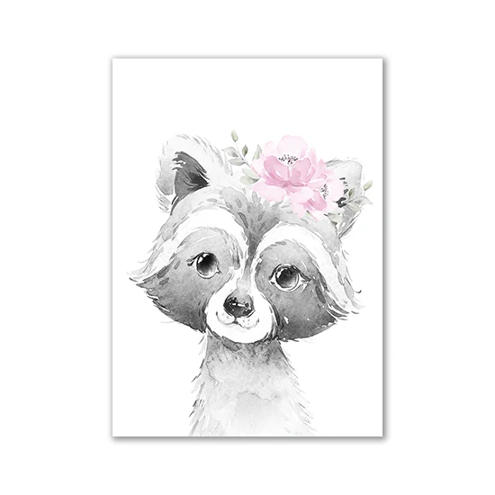 Personalized Animal Nursery Wall Art - Canvas Paintings