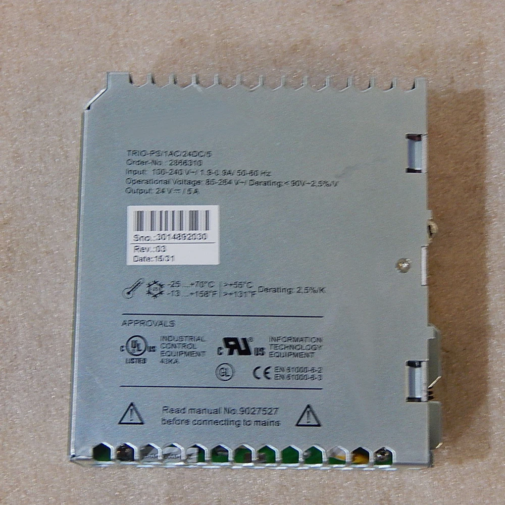 2866310 TRIO-PS/1AC/24DC/5-2866310 TRIO POWER Switching Power Supply Works Perfectly Fast Ship High Quality 5 2866310 TRIO-PS/1AC/24DC/5-2866310 TRIO POWER Switching Power Supply Works Perfectly Fast Ship High Quality - Image 3