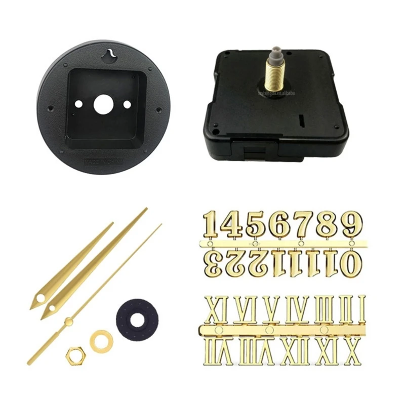 3 Set Meccanismi Orologio 22mm Con Lancette Legno E Numeri Romani - Kit Riparazione E Fai Da Te - Foto 7