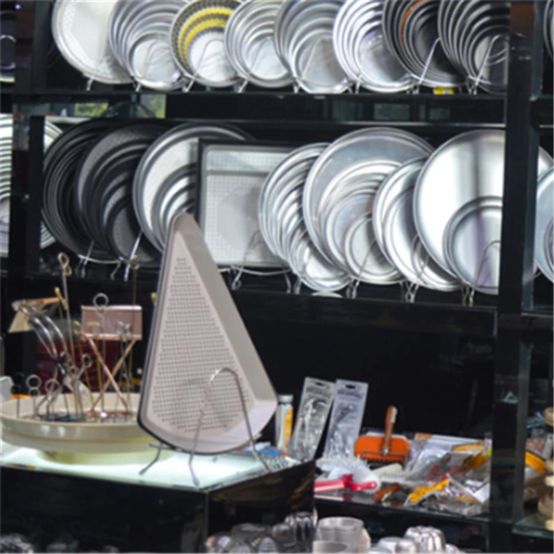 Non-Stick Pizza Pan Bakeware Aluminium alloy Pizza Plate Round Deep Dish Pan Tray Mold Mould Baking Tools