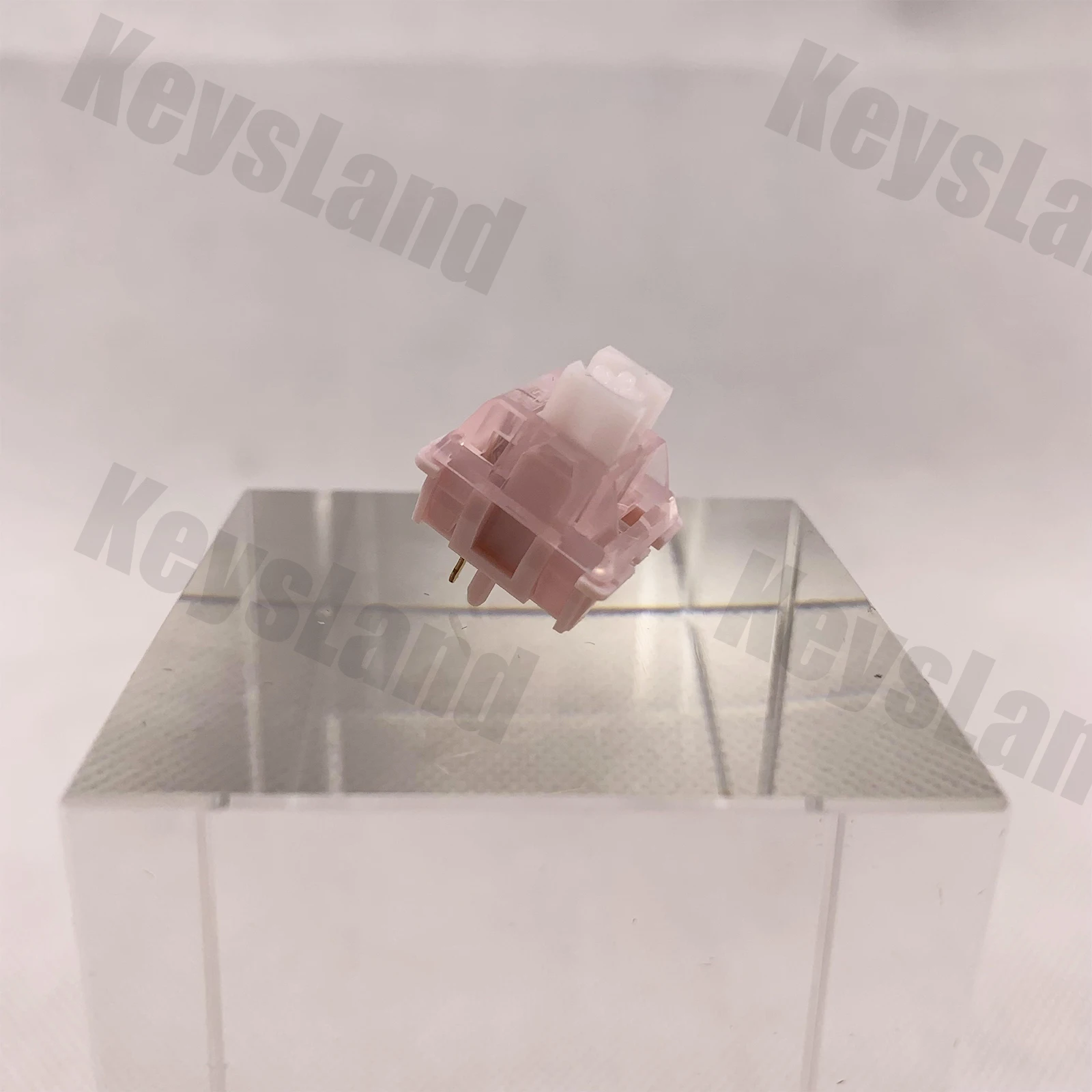 Feker-interruptores de Teclado Mecânico Linear Aphonia Slient Pink Pins 45g Hotswappable Cherry mx Personalizado 35 Pcs - Imagem 3