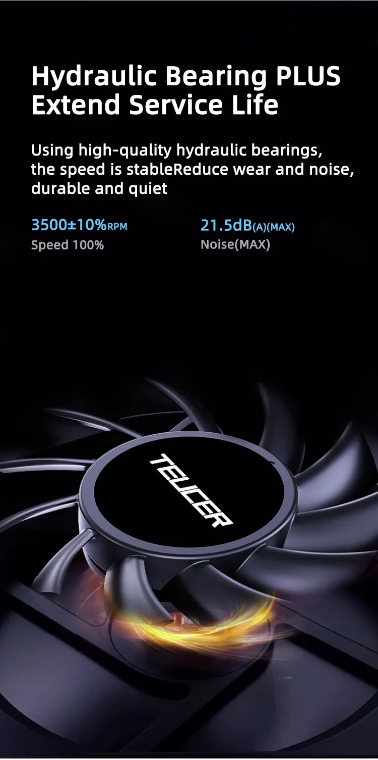 UT6010 Fan 12V 0.22A 60x60x10mm 3500RPM Suitable for Small Server, 3D Printers,