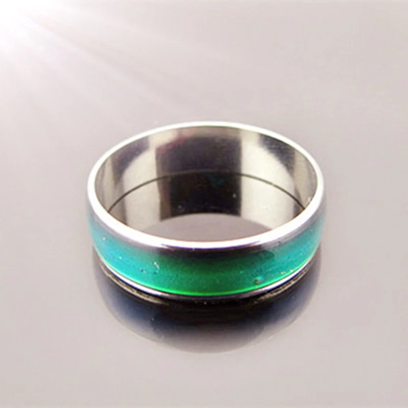 1pc Stainless Steel Mood Ring Changing