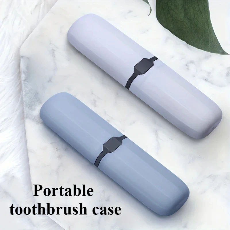 1pc Multifunctional Portable Travel Toothbrush Storage Container Box Toothbrush Carrying Box Trip Home School Business Camp