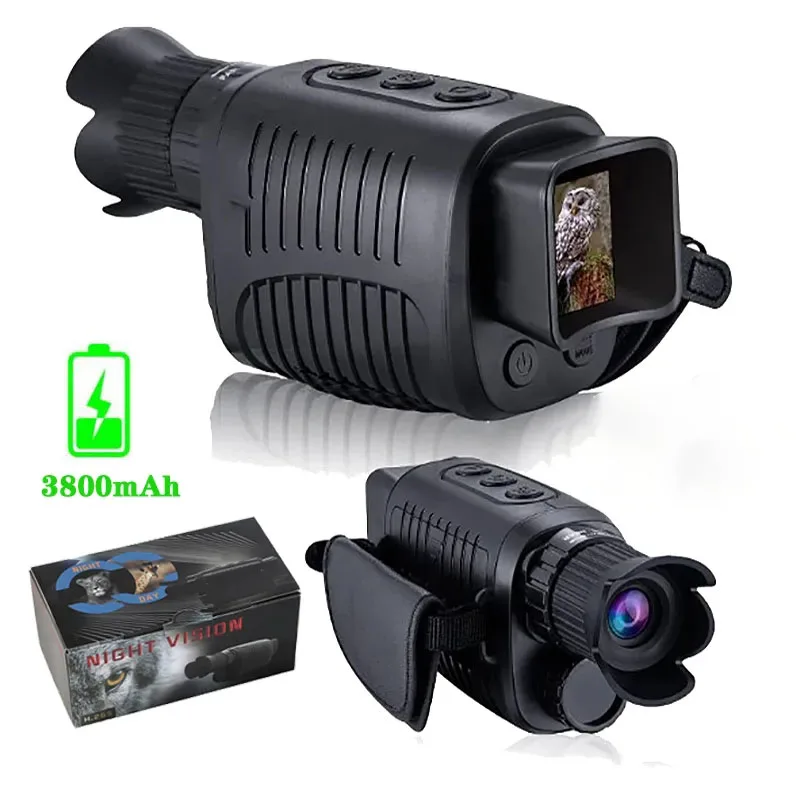 

Monocular Night Vision Device 1080P HD Infrared Camera 5X Digital Light Zoom Hunting Telescope Outdoor Search Full Darkness 300m