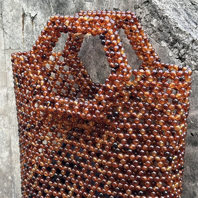 Handmade Evening Bags For Women Luxury Designer Handbags And Purse 2025 New In Canvas Acrylic Top Handle Shoulder