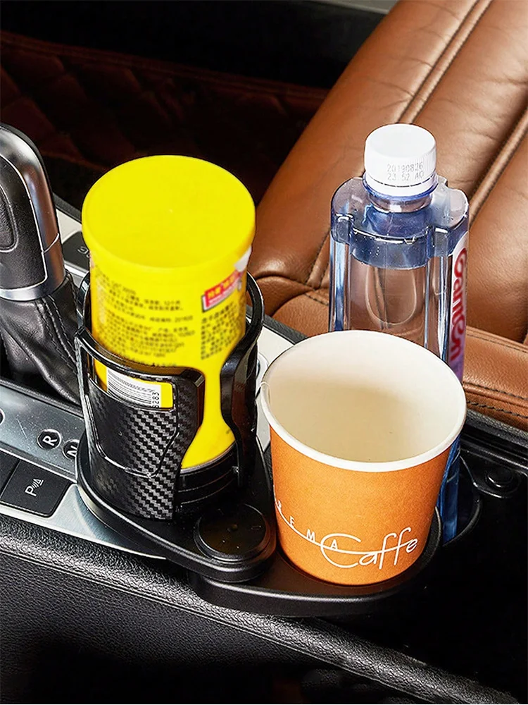 Drink Cup Holder Multifunction 360 Rotating Adjustable Base Insert Drinks Organizer Car Cup Holder Expander Adapter