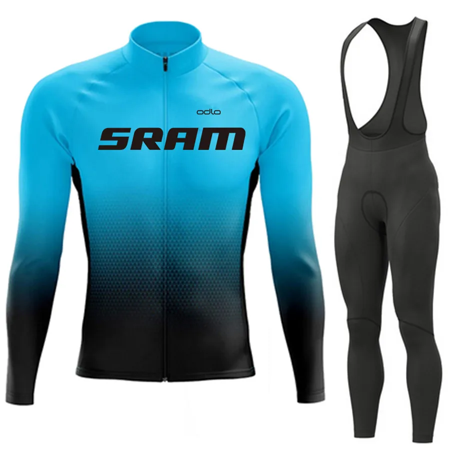 SRAMProAutumnCyclingJerseySetBicycleSportwearSuitMTBUniform
