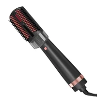 Professional One Step Infrared Spray Steam Hair Straightener Hot Air Brush Comb Blow Dryer 1