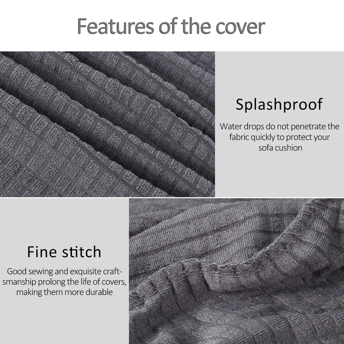 2pcs Sofa Arm Covers Comfortable Soft Armrest Cover High-Grade Spandex Stretch Arm Caps Waterproof Dustproof Furniture Protector 2