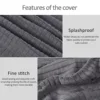2pcs Sofa Arm Covers Comfortable Soft Armrest Cover High-Grade Spandex Stretch Arm Caps Waterproof Dustproof Furniture Protector 2