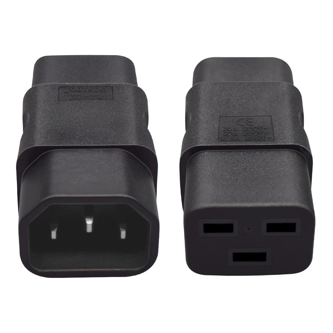 JORINDO PDU PSU APC UPS IEC C14 male to C19 adapter, IEC C19 to C14 adapter PLUG Computer room server power conversion adapter